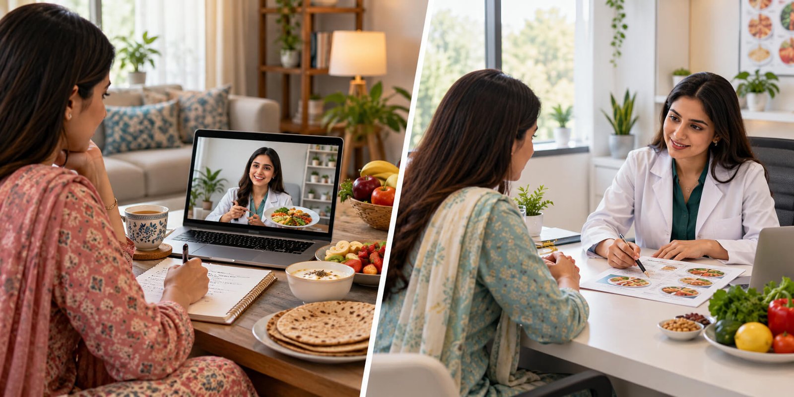 Online vs In-Person Dietitian consultation in Pakistan